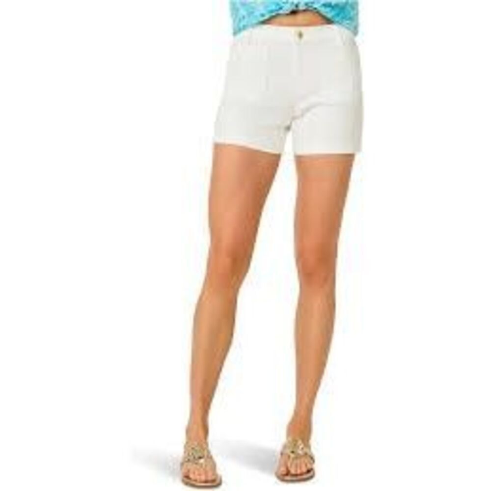 Lilly Pulitzer Adie Ruffle Pocket Short Sz 10 Island White